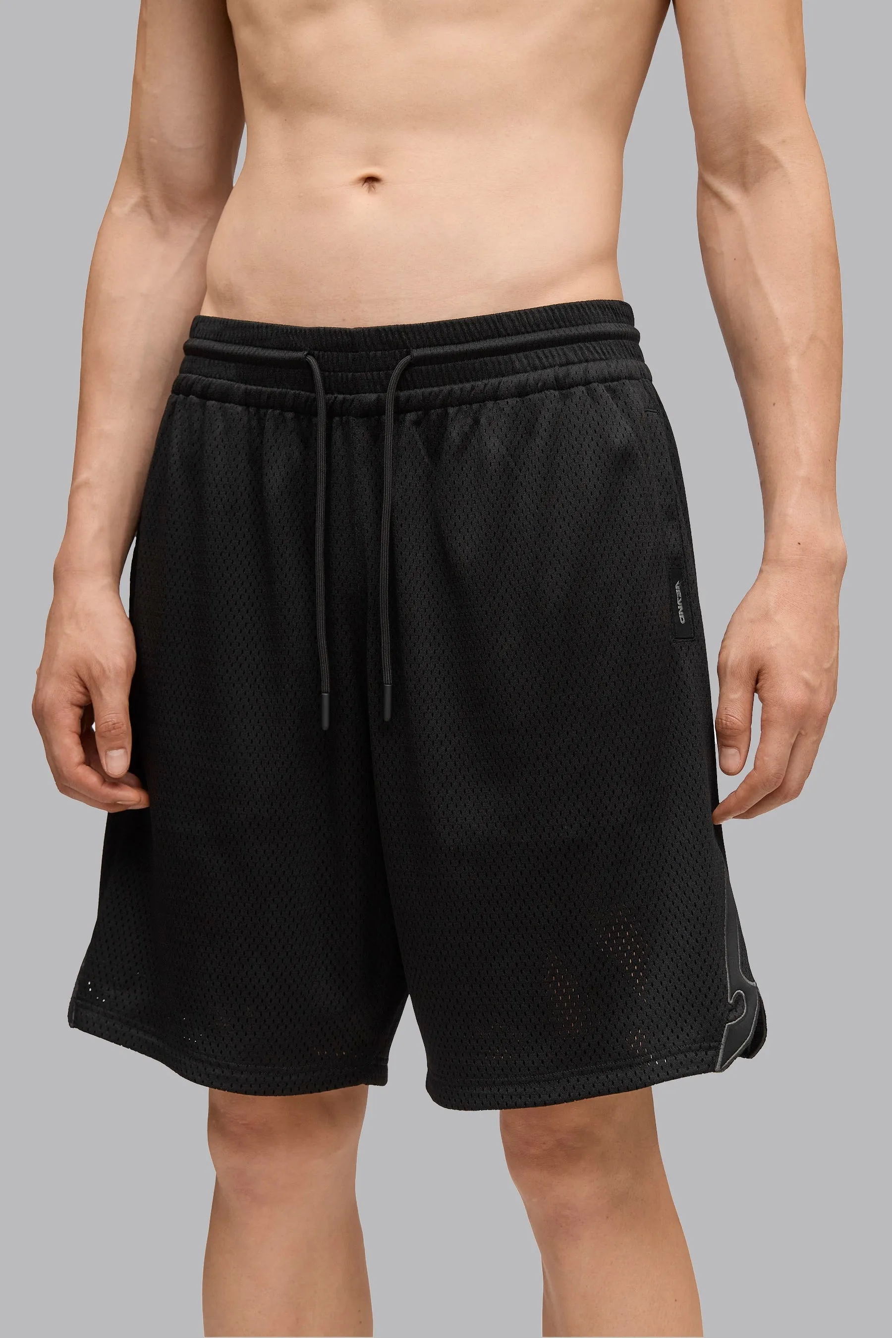 V_NET 9" BASKETBALL SHORTS - Black