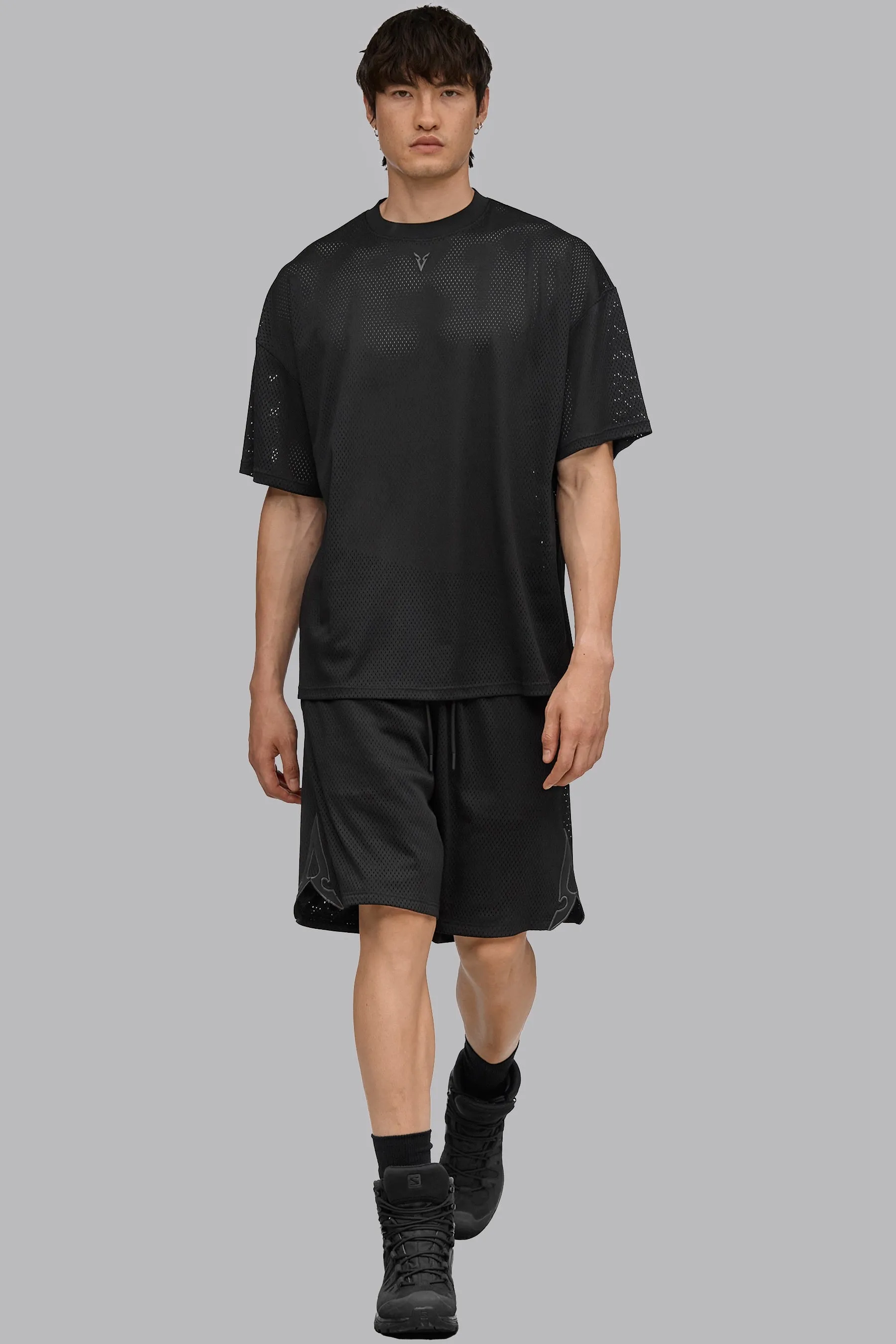 V_NET 9" BASKETBALL SHORTS - Black