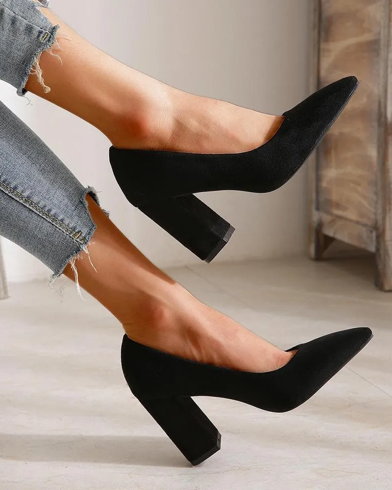 Women's Casual Daily Pointed Toe Heels